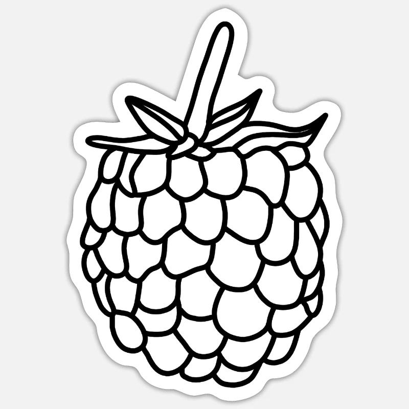 Raspberry Berry Vitamins Sticker size S (10 x 10 cm)