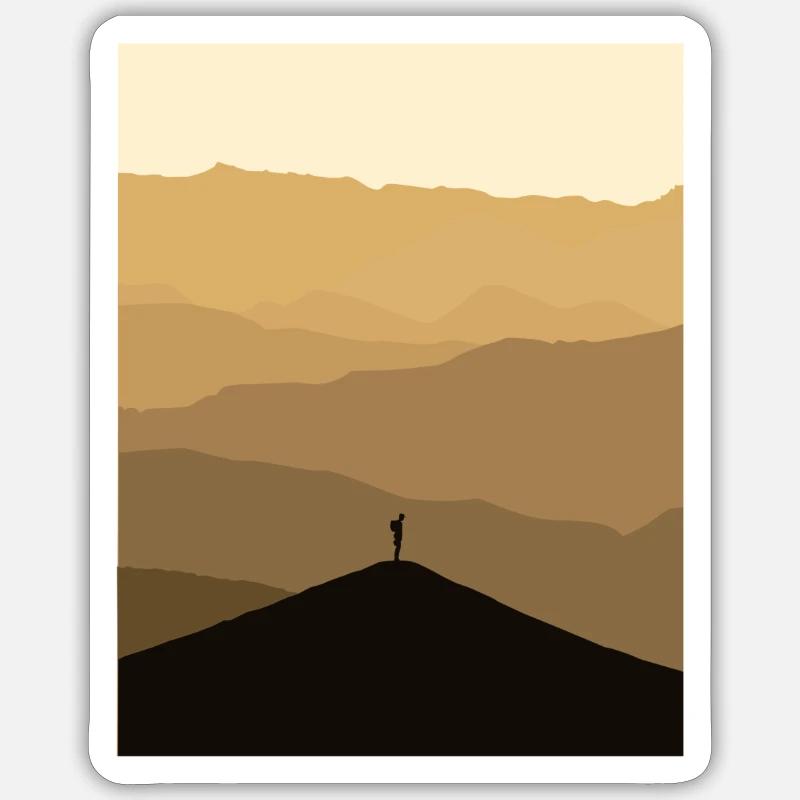 Summit - Sticker size S (10 x 10 cm) - white matte