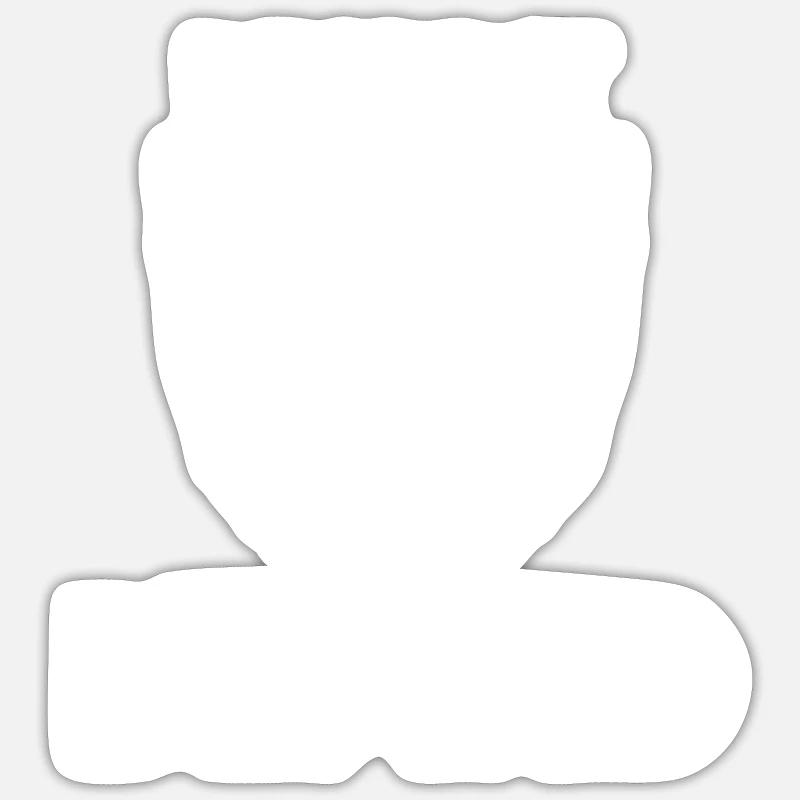 Respect The Beard - Beards - Sticker size S (10 x 10 cm) - white matte