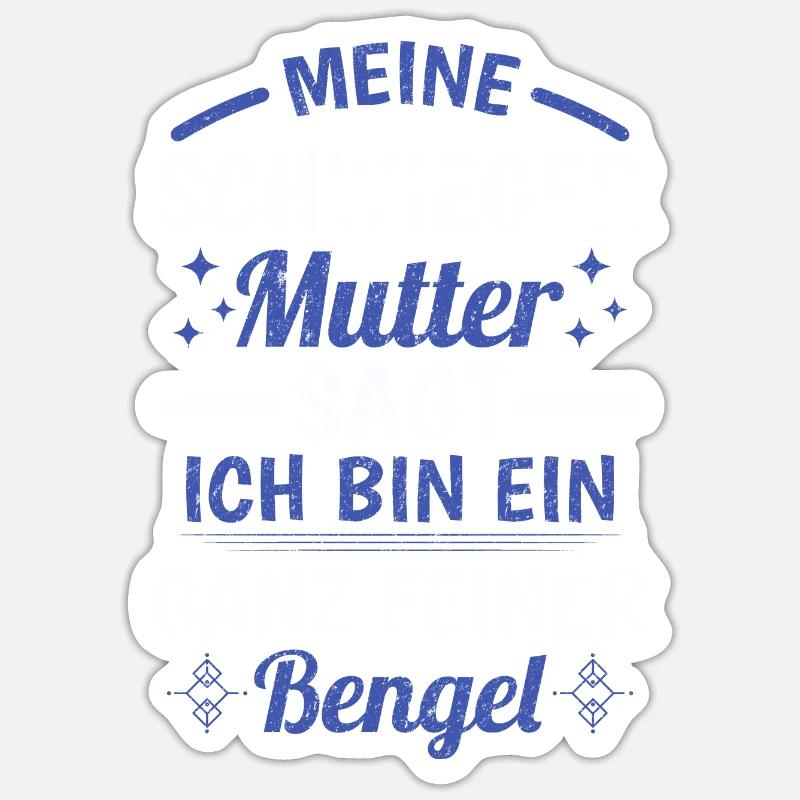 Schwiegermutter Traum Schwiegersohn - Sticker Größe S (10 x 10 cm) - Mattweiß