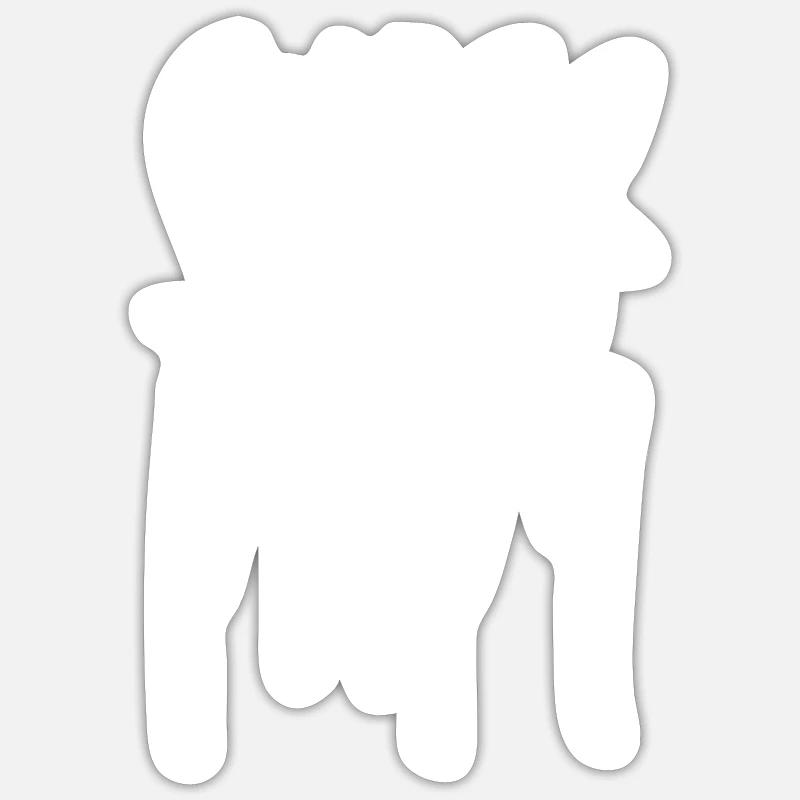 Super Papy - Sticker taille S (10 x 10 cm) - blanc mat
