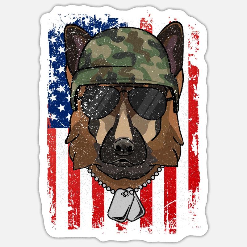 German Shepherd Sticker size S (10 x 10 cm)