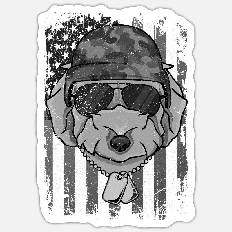 DOODLE - Sticker taille S (10 x 10 cm) - blanc mat