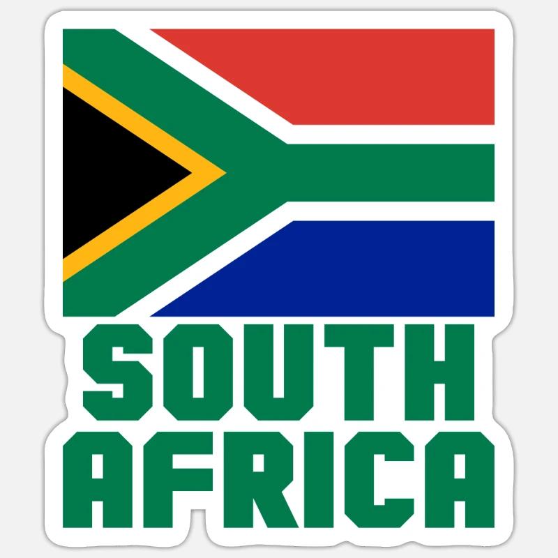 Afrique du Sud Sticker taille S (10 x 10 cm)