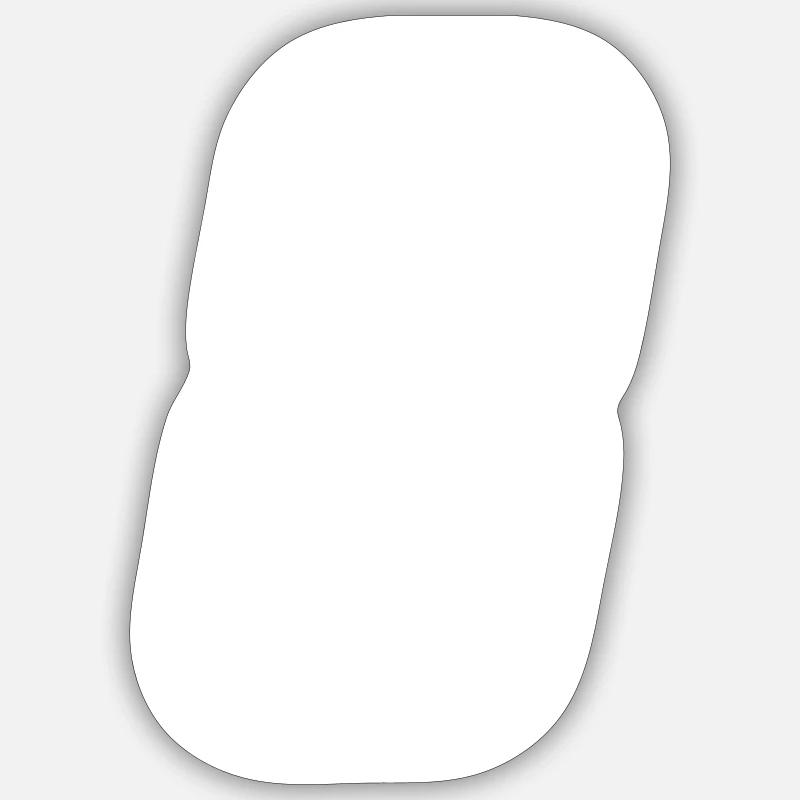 8 Numéro de numéro - Sticker taille S (10 x 10 cm) - blanc mat