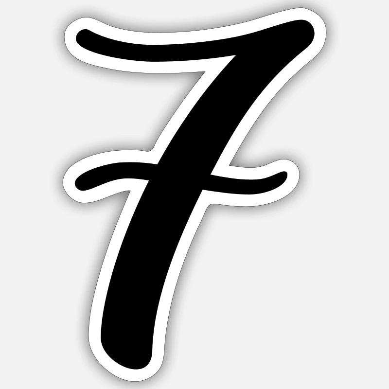 7 - Sticker size S (10 x 10 cm) - white matte