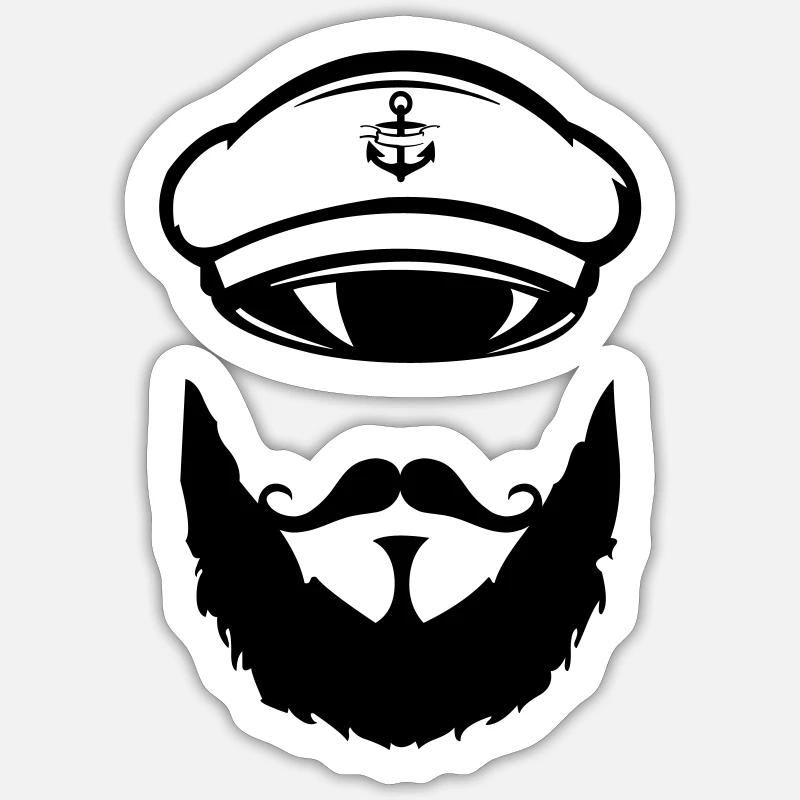 Capitano Sticker formato S (10 x 10 cm)