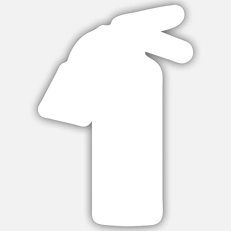 Fire extinguisher symbol - Sticker size S (10 x 10 cm) - white matte
