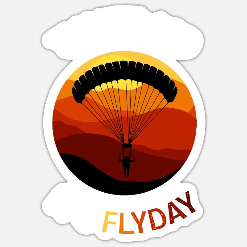 It's Fly Day Hobbyist Gift - Sticker size S (10 x 10 cm) - white matte