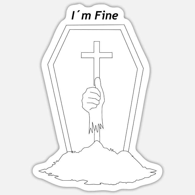 Sticker Größe S (10 x 10 cm) - 