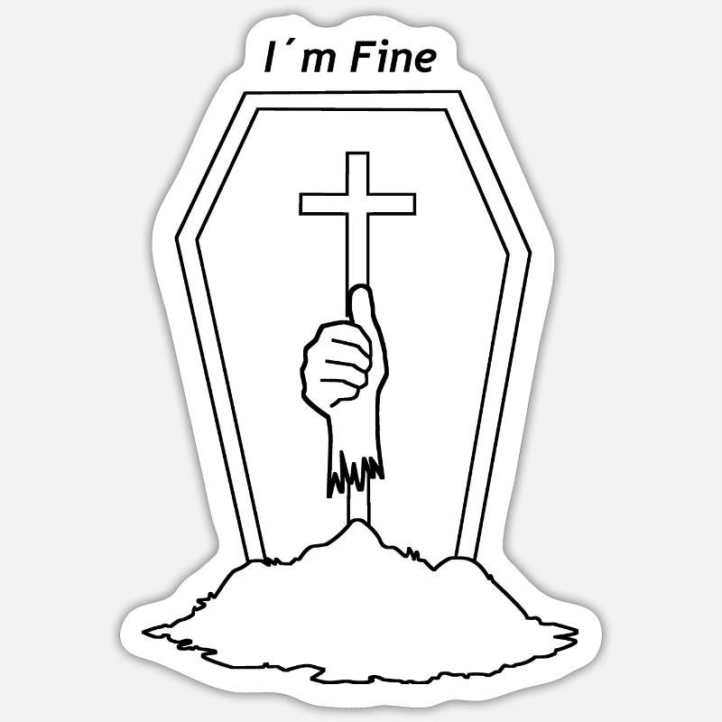 Sticker Größe S (10 x 10 cm) - 