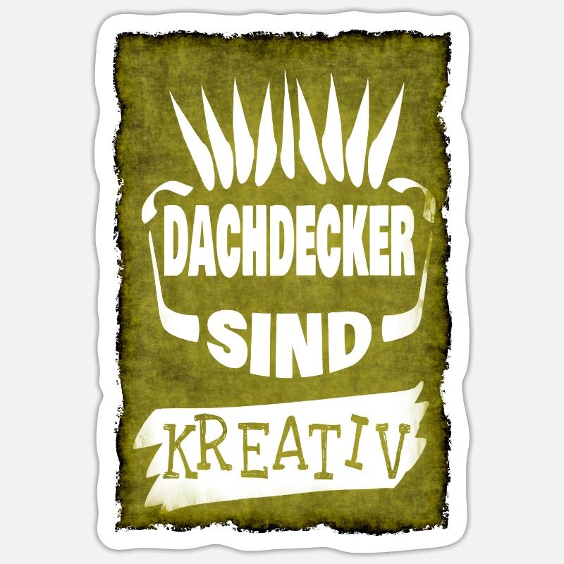Dachdecker Sticker Größe S (10 x 10 cm)