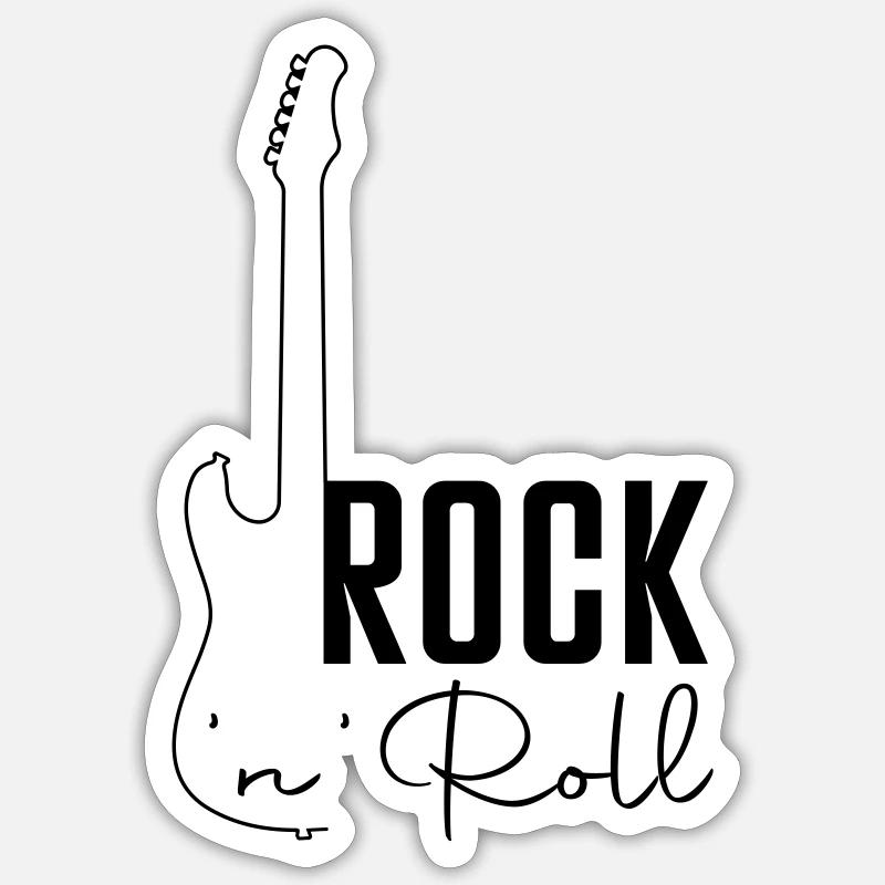 Rock N Roll Sticker Größe S (10 x 10 cm)