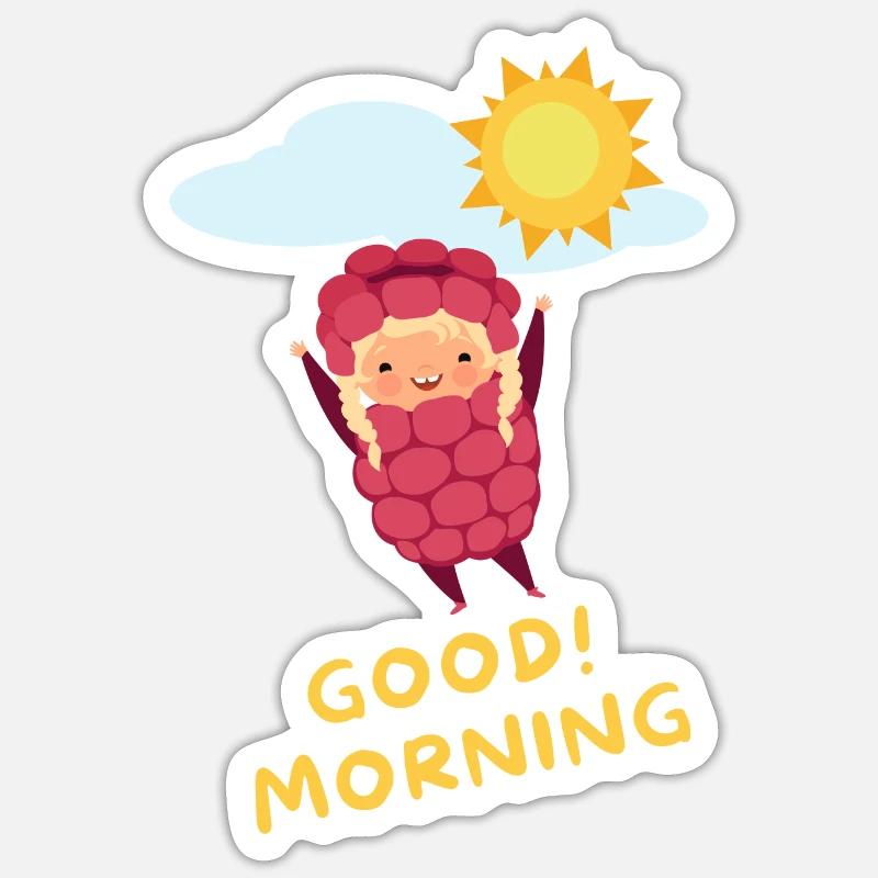 Sommer Essen Erdbeere Ferien Mädchen Design Sticker Größe S (10 x 10 cm)