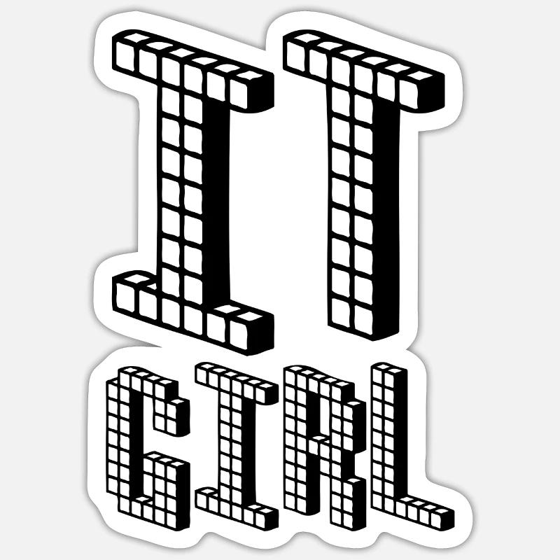 IT Girl | Nerd | | Computers Computer scientist Sticker size S (10 x 10 cm)