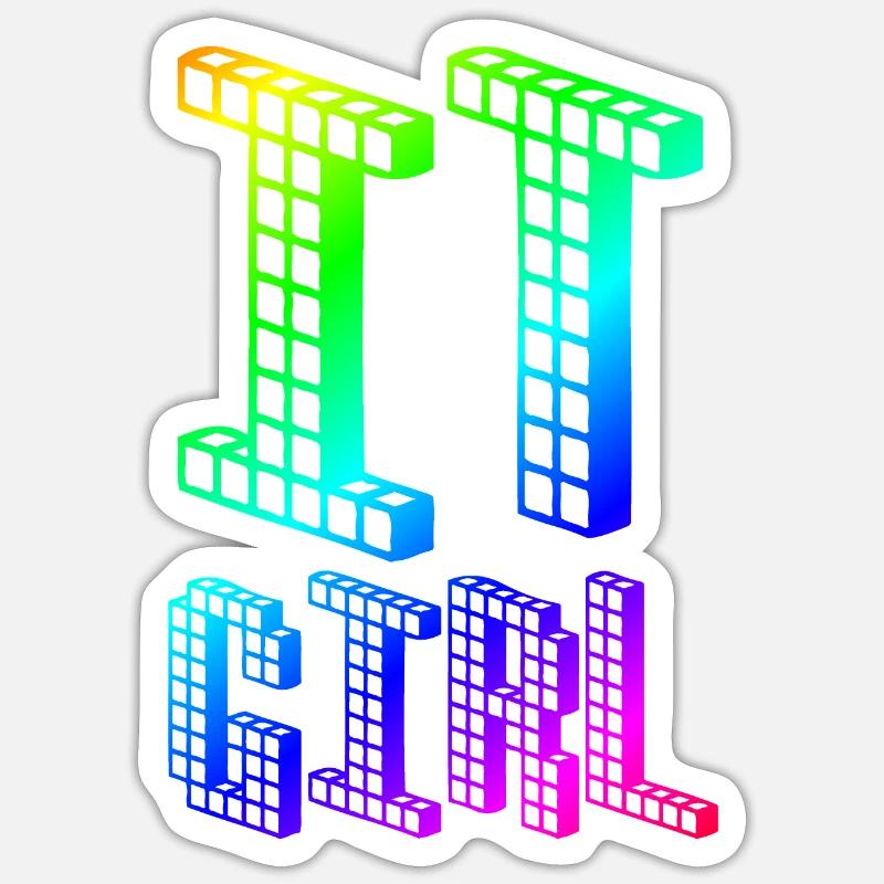 IT Girl | Nerd | | Computers Computer scientist Sticker size S (10 x 10 cm)