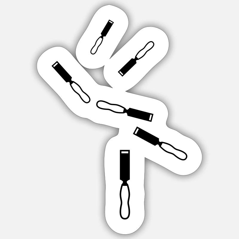 Icône d’outil - Sticker taille S (10 x 10 cm) - blanc mat