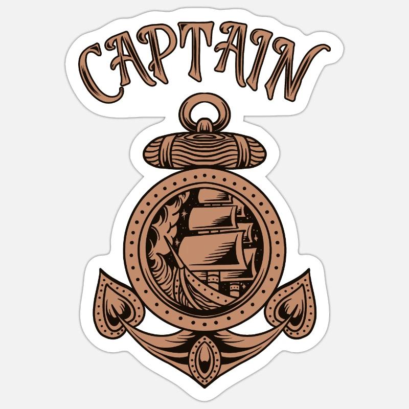 Capitano Sticker formato S (10 x 10 cm)