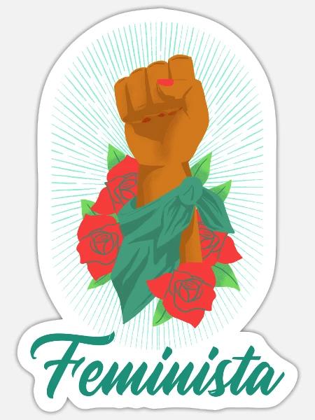 Feminista. Frauenrechte und Gleichberechtigung - Sticker Größe S (10 x 10 cm) - Mattweiß