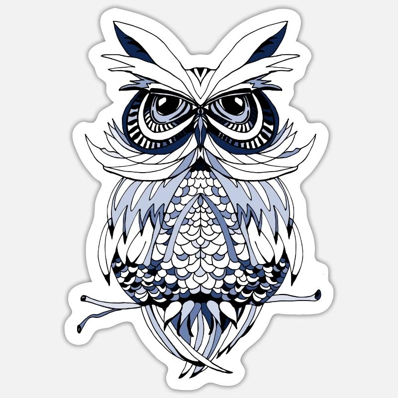 Bird - Sticker size S (10 x 10 cm) - white matte
