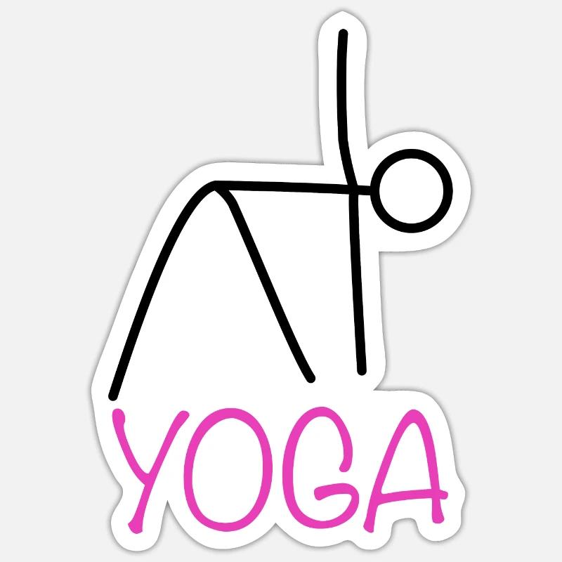 Yoga Workout Sticker size S (10 x 10 cm)