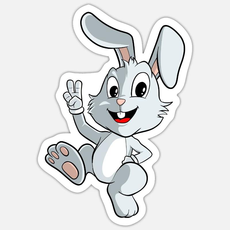 Rabbit Rabbit Sticker size S (10 x 10 cm)