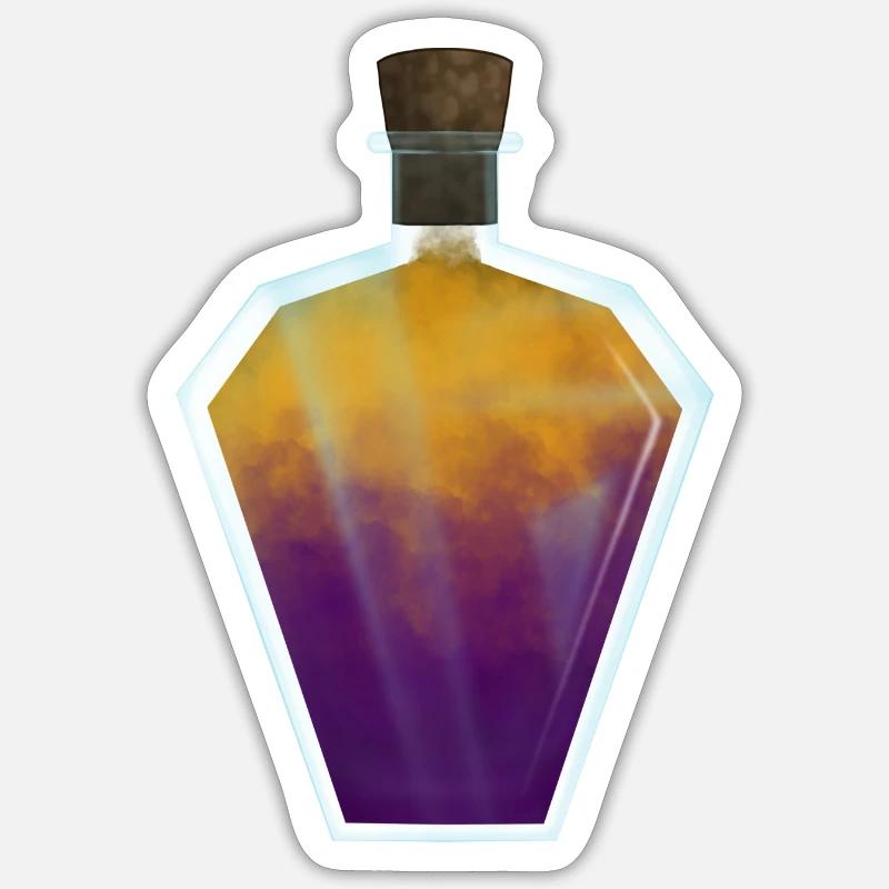 Color Potion Elixir Bottle #4 Sticker size S (10 x 10 cm)