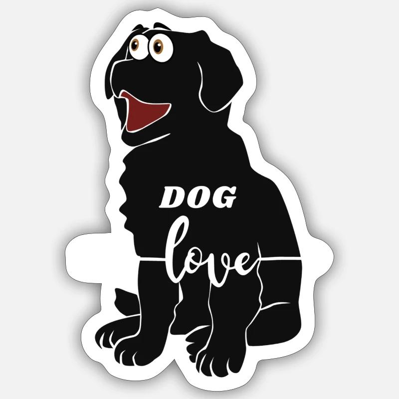 CHIENS Sticker taille S (10 x 10 cm)