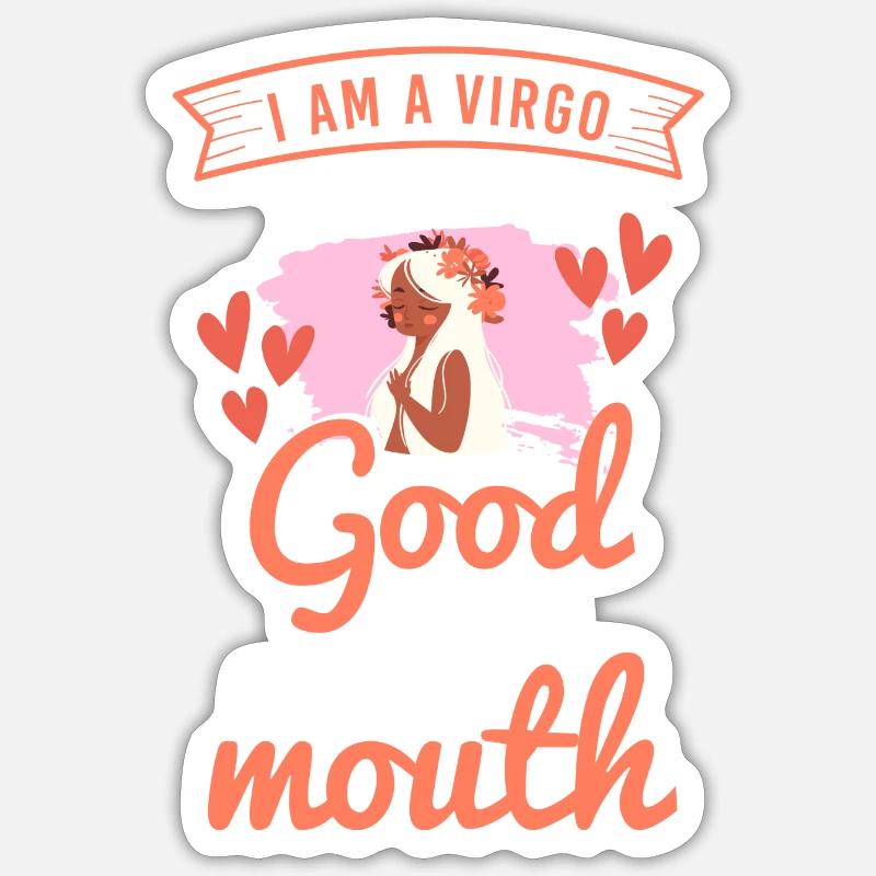 Virgo Qualities Superstition Sticker size S (10 x 10 cm)