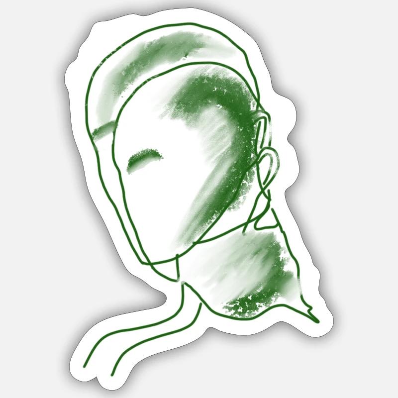 green friends without text Sticker size S (10 x 10 cm)