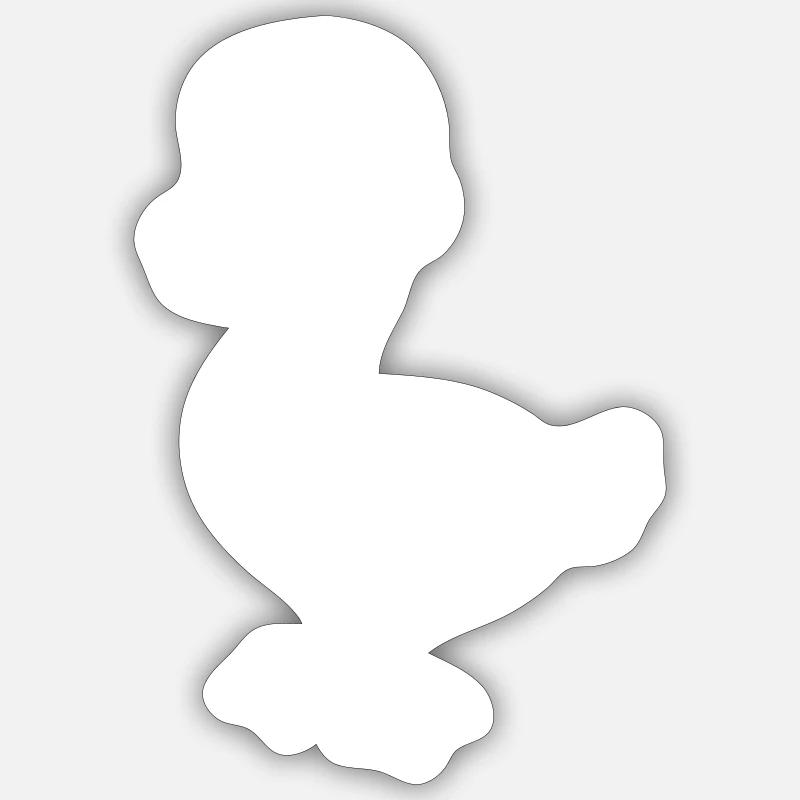 Duck Comic Animal - Sticker size S (10 x 10 cm) - white matte