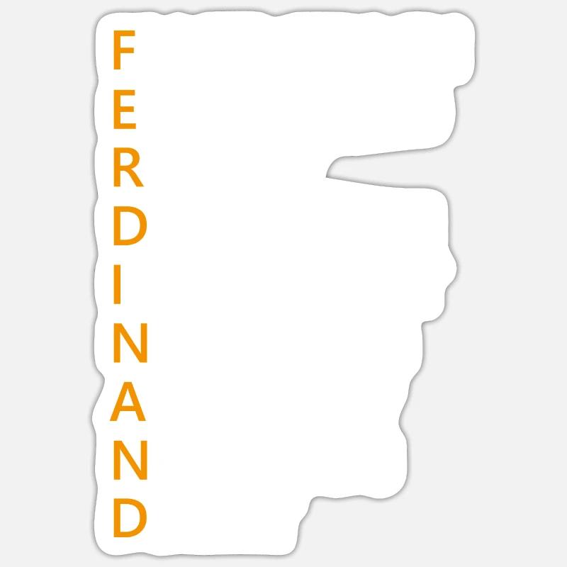 Ferdinand Name Geschenk Sticker Größe S (10 x 10 cm)