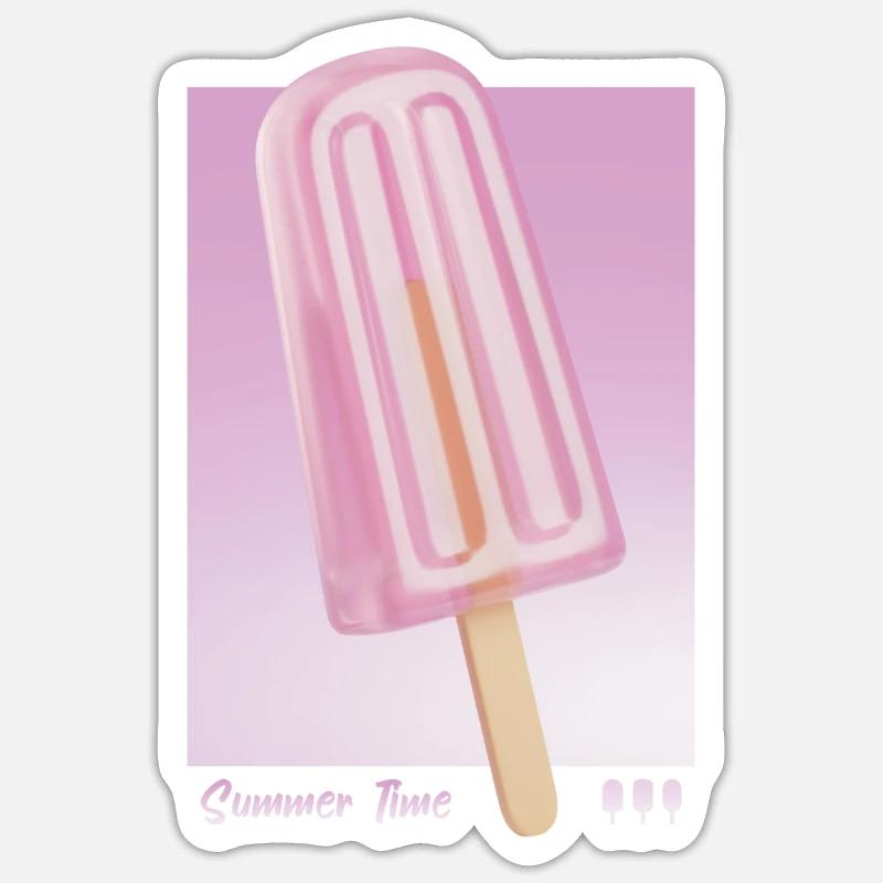 Summertime - Pink version Sticker taille S (10 x 10 cm)