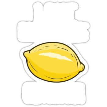 Zitrusfrüchte Sommerlimonade Vitamine - Sticker Größe S (10 x 10 cm) - Mattweiß - Vorne