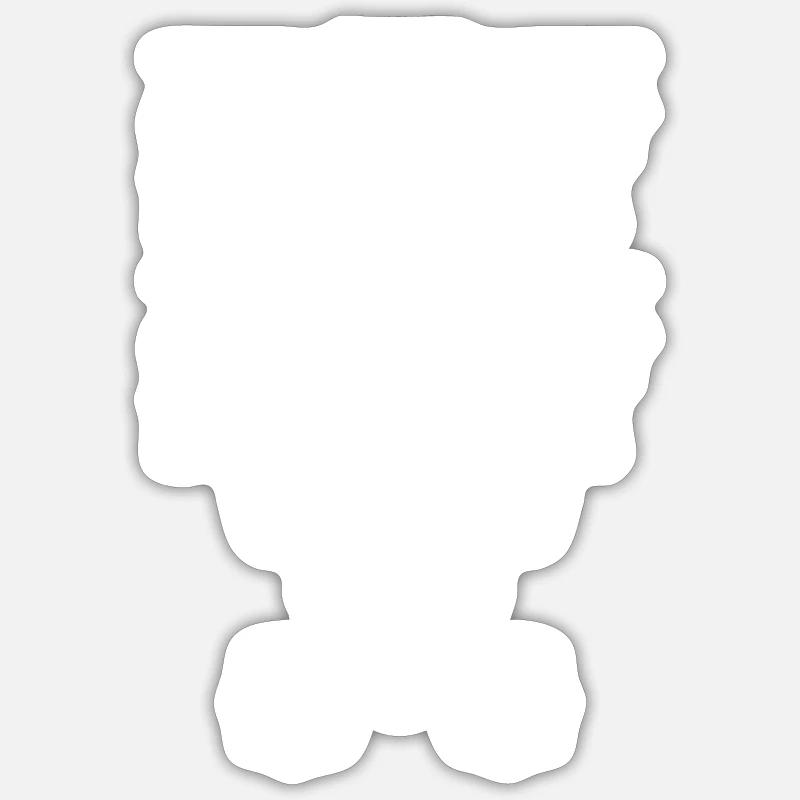 Monkey primate chimpanzee zoo Sticker size S (10 x 10 cm)