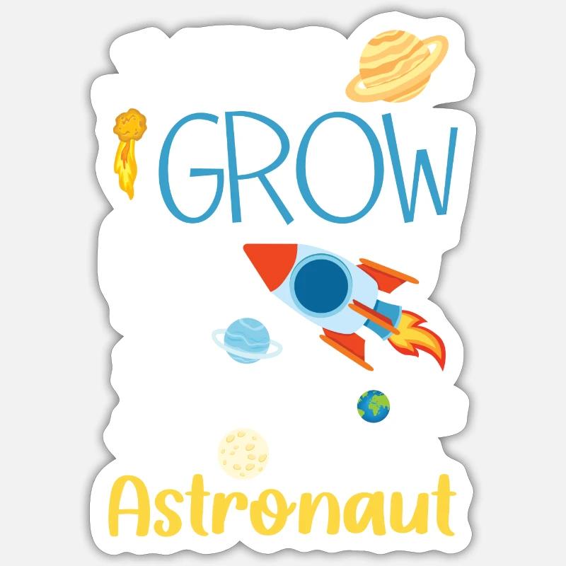 Space Space SpaceShip Planet - Sticker size S (10 x 10 cm) - white matte