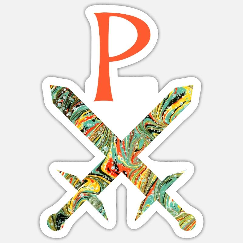 épées croisées e 200 p Sticker taille S (10 x 10 cm)