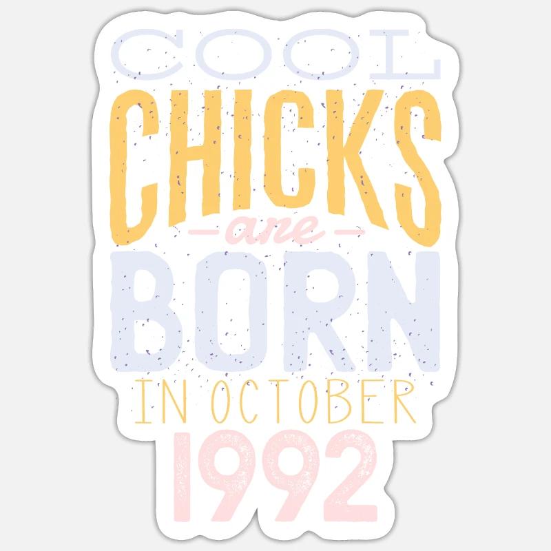 October 1992 - 30th birthday gift. Legend. Sticker size S (10 x 10 cm)