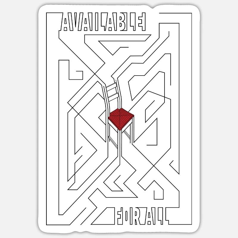 Available - Sticker size S (10 x 10 cm) - white matte