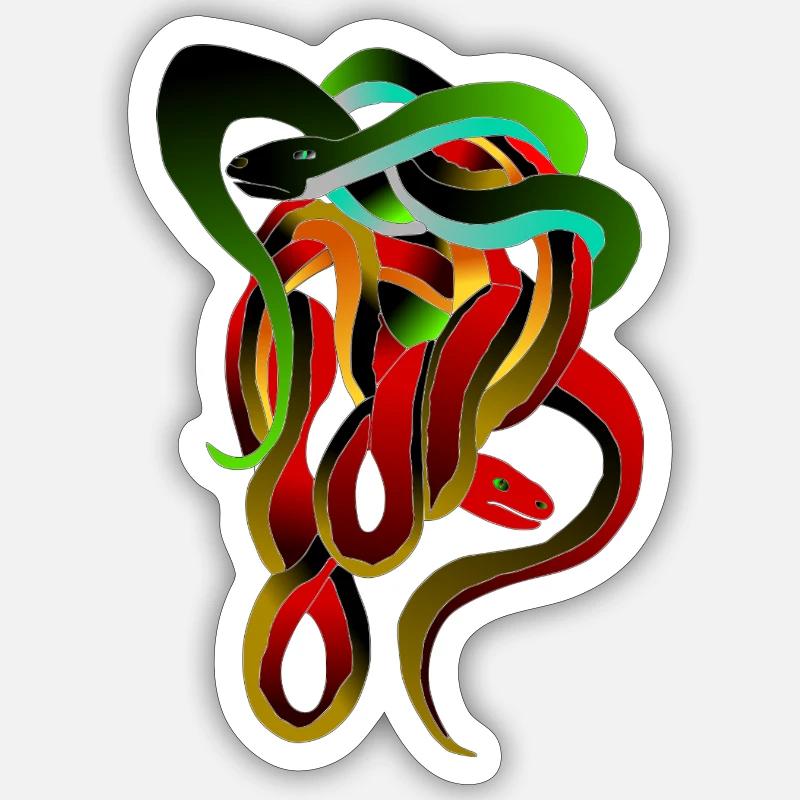 Snakes Sticker Größe S (10 x 10 cm)