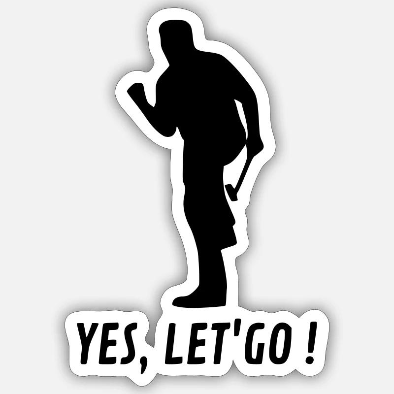 GOLF-Jubel Sticker Größe S (10 x 10 cm)