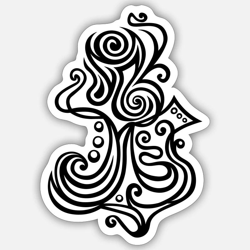 Fire figure Sticker size S (10 x 10 cm)