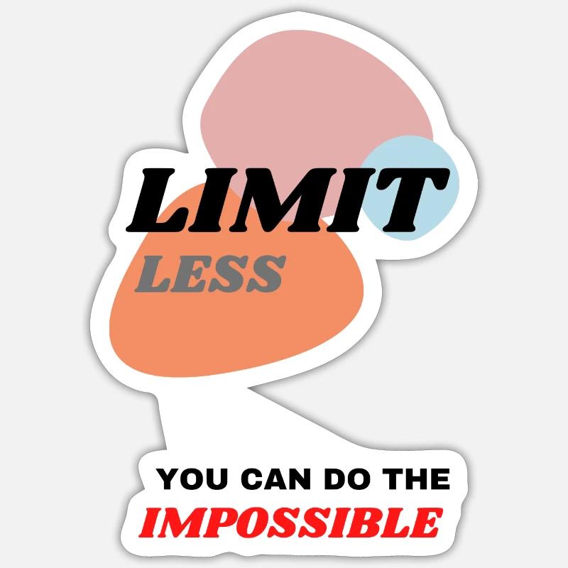 -LimitLESS- Modern design Sticker size S (10 x 10 cm)