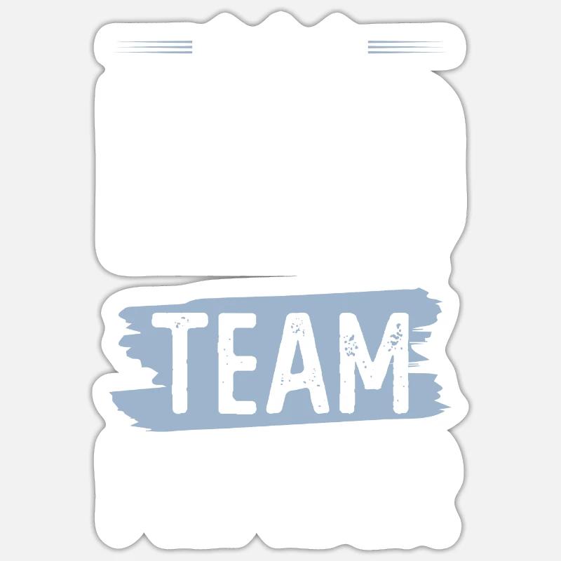 Équipe Bbq - Sticker taille S (10 x 10 cm) - blanc mat