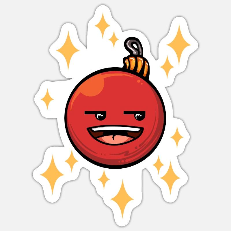 Lustige Weihnachtskugel #5/9 Sticker Größe S (10 x 10 cm)