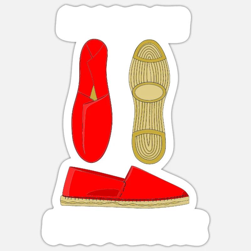 ESPADRILLES DU PAYS BASQUE 2 Sticker taille S (10 x 10 cm)