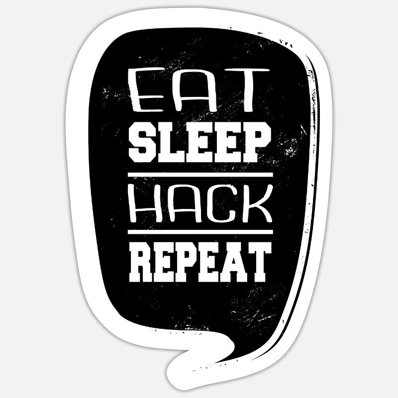 birthday present present idea computer humour Sticker size S (10 x 10 cm)