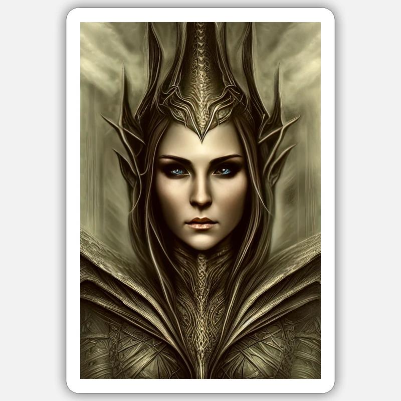 Gothic Goodnes - Sticker Größe S (10 x 10 cm) - Mattweiß