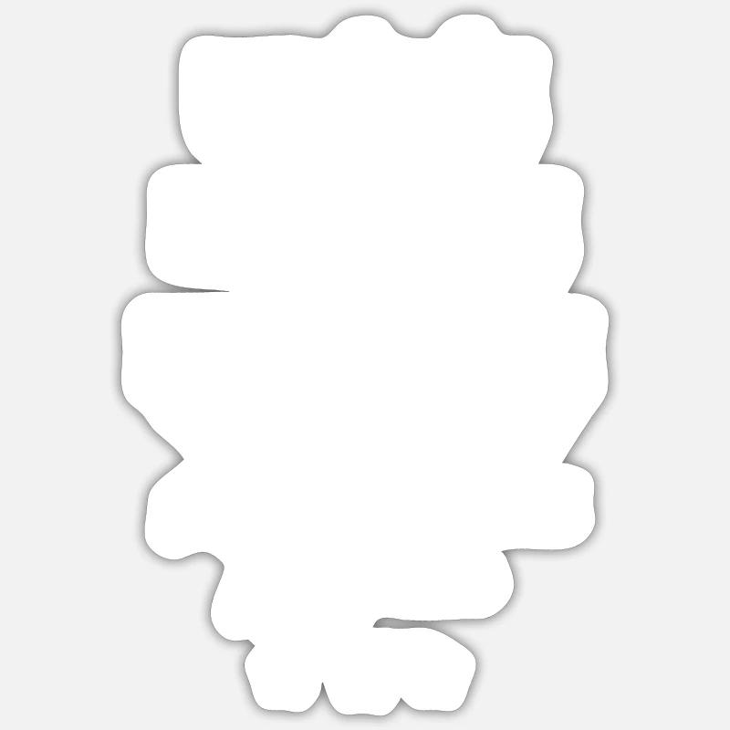 Retraite - Sticker taille S (10 x 10 cm) - blanc mat