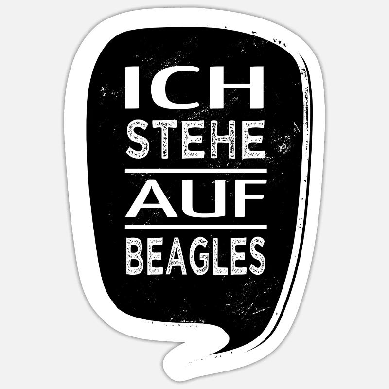 geburtstagsgeschenkidee bullterrier geschenkidee - Sticker Größe S (10 x 10 cm) - Mattweiß